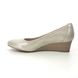 Tamaris Wedge Shoes - Champagne - 2232042179 QUIVER