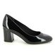 Tamaris Court Shoes - Black patent - 22407/41/018 ROSALYN BLOCK