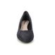 Tamaris Court Shoes - Navy Nubuck - 2230642877 ROSE BLOCK 45