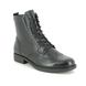 Tamaris Lace Up Boots - Black leather - 25106/25/001 SUZAN BROGUE