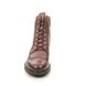Tamaris Lace Up Boots - Tan Leather  - 25106/27305 SUZAN BROGUE