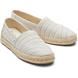 Toms Comfort Slip On Shoes - Fog - 10020703 Alpargata Rope 2.0