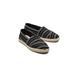 Toms Comfort Slip On Shoes - Black - 10019676 Alpargata Rope