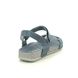 Walk in the City Comfortable Sandals - Navy Leather - 7939/42270 BRILLIANT WIDE