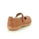 Walk in the City Mary Jane Shoes - Tan Leather  - 7105/20981 DAISBAR WIDE FIT