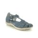 Begg Exclusive Closed Toe Sandals - Navy Leather - 7105/32930 DAISEVET WIDE