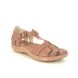 Walk in the City Closed Toe Sandals - Tan Leather - 7105/32930 DAISEVET WIDE