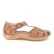 Walk in the City Closed Toe Sandals - Tan Leather - 7105/32930 DAISEVET WIDE
