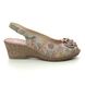 Walk in the City Slingback Shoes - Taupe floral - 8103/28868 MOSEDIA