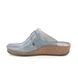Begg Exclusive Slipper Mules - BLUE LEATHER - 1124/16940 SULIVAN
