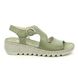 Walk in the City Comfortable Sandals - Green - 9371/36170 TRAMBA WIDE
