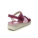 Begg Exclusive Wedge Sandals - Purple Leather - 937147200/95 TRAMBA WIDE