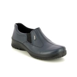 Alpina Comfort Slip On Shoes - Navy leather - 4256/H EIKELEA TEX