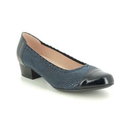 Alpina Court Shoes - Navy patent-suede - 8D50/2 MELODY H