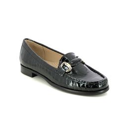 Begg Exclusive Loafers - Black croc - 28555/44 DALTRO CLICK