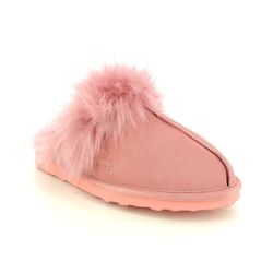 Begg Exclusive Slippers - Pink suede - 40307/95 NANCY SHEEPSKIN