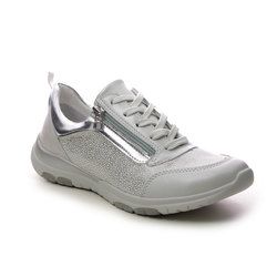 Begg Exclusive Comfort Lacing Shoes - Silver - 0857/9787 SONIA 27 ZIP
