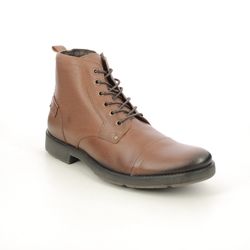 Begg Exclusive Boots - Tan Leather  - VUL065/M07002 VULCANO ZIP CAP
