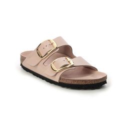 Birkenstock Slide Sandals - Beige - 1026553/50 ARIZONA BIG BUCKLE