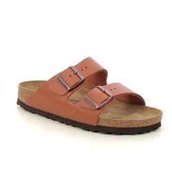 Birkenstock Slide Sandals - Tan Nubuck - 1019075/13 ARIZONA LADIES