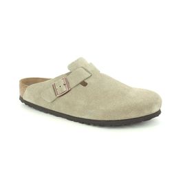 Birkenstock Slippers & Mules - Taupe suede - 560771/53 BOSTON