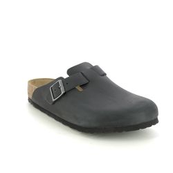 Birkenstock Slippers & Mules - Black leather - 59461/31 BOSTON