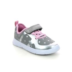 Clarks Girls Trainers - Pewter - 515536F ATH FLUX T