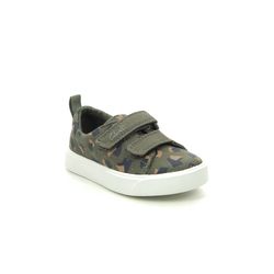 Clarks Boys Trainers - Camouflage - 490986F CITY BRIGHT T