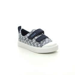 Clarks Girls Trainers - Navy - 490887G CITY BRIGHT T