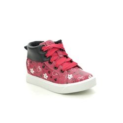 Clarks Girls Trainers - Red - 518596F CITY MOUSE HI