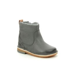 Clarks First and Baby Shoes - Grey leather - 3585/96F COMET FROST