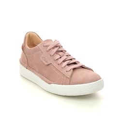Clarks Comfort Lacing Shoes - Pink suede - 658384D CRAFT CUP LACE