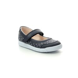 Clarks 1st Shoes & Prewalkers - Navy Leather - 411718H EMERY HALO T