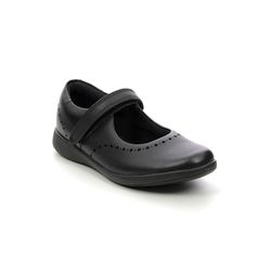 Clarks Girls Shoes - Black leather - 431015E ETCH CRAFT K