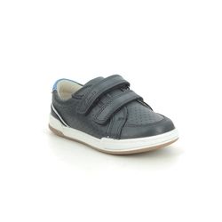 Clarks Boys First and Toddler Shoes - Navy Leather - 589886F FAWN SOLO T