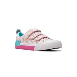 Clarks Girls Trainers - Pink - 764816F FOXING MYTH K