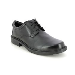 Clarks Smart Shoes - Black leather - 656057G KERTON LACE