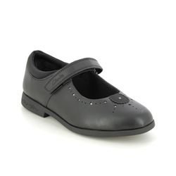 Clarks Girls Shoes - Black leather - 697056F MAGIC STEP MJ O
