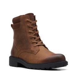 Clarks Lace Up Boots - Brown leather - 679624D ORINOCO 2 SPICE