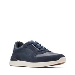 Clarks Casual Shoes - Navy Leather - 705607G RACELITE MOVE
