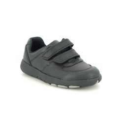 Clarks Boys First and Toddler Shoes - Black leather - 470457G REX PACE T