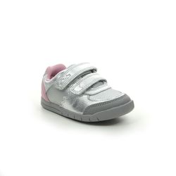 Clarks 1st Shoes & Prewalkers - Silver Leather - 541047G REX QUEST T