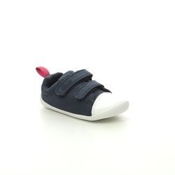 Clarks Boys First and Baby Shoes - Navy - 422858H ROAMER CRAFT TOE CAP
