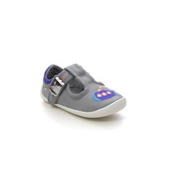 Clarks Boys First and Toddler Shoes - Grey - 701926F ROAMER SUN T