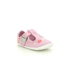 Clarks First and Baby Shoes - Pink multi floral or fabric - 565116F ROAMER SUN T