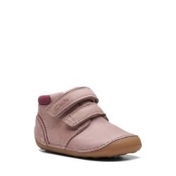 Clarks First and Baby Shoes - Pink Leather - 754506F TINY PLAY BOOT
