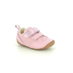 Clarks First and Baby Shoes - Pink Leather - 576286F TINY SKY T