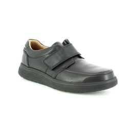 Clarks Casual Shoes - Black leather - 3698/68H UN ABODE STRAP