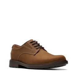 Clarks Casual Shoes - Brown waxy leather - 745808H UN SHIRE LOW