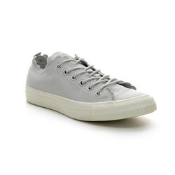 converse grey all star frilly thrills ox trainers